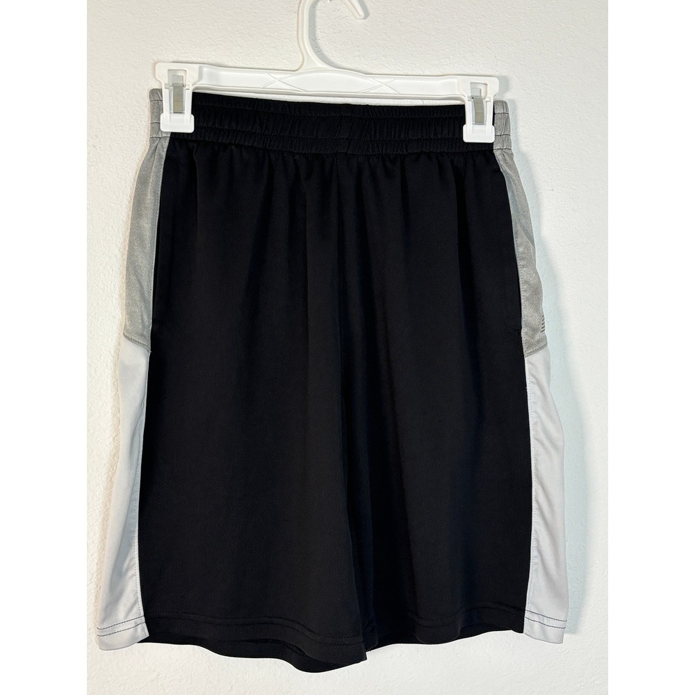 New Balance Boys Athletic Shorts Black Grey Mesh Basketball Gym XL 18/20